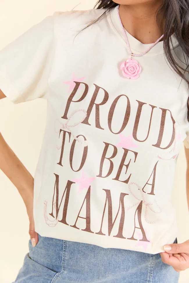 Proud To Be A Mama Western Ivory Graphic Tee sold by Pink Lily product image thumbnail 2