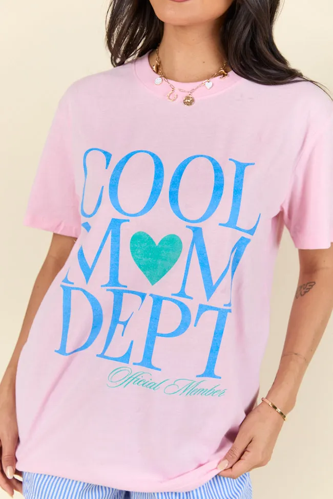 Cool Mom Dept. Light Pink Graphic Tee sold by Pink Lily product image thumbnail 2