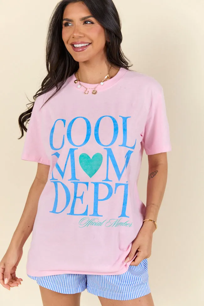 Cool Mom Dept. Light Pink Graphic Tee sold by Pink Lily product image thumbnail 4