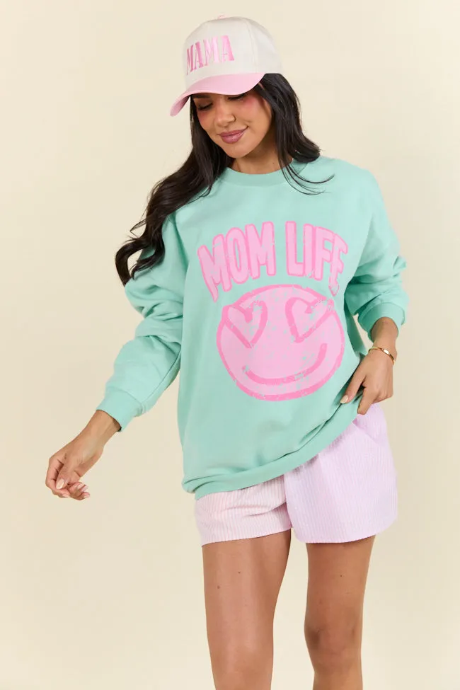 Mom Life Mint Graphic Sweatshirt sold by Pink Lily
