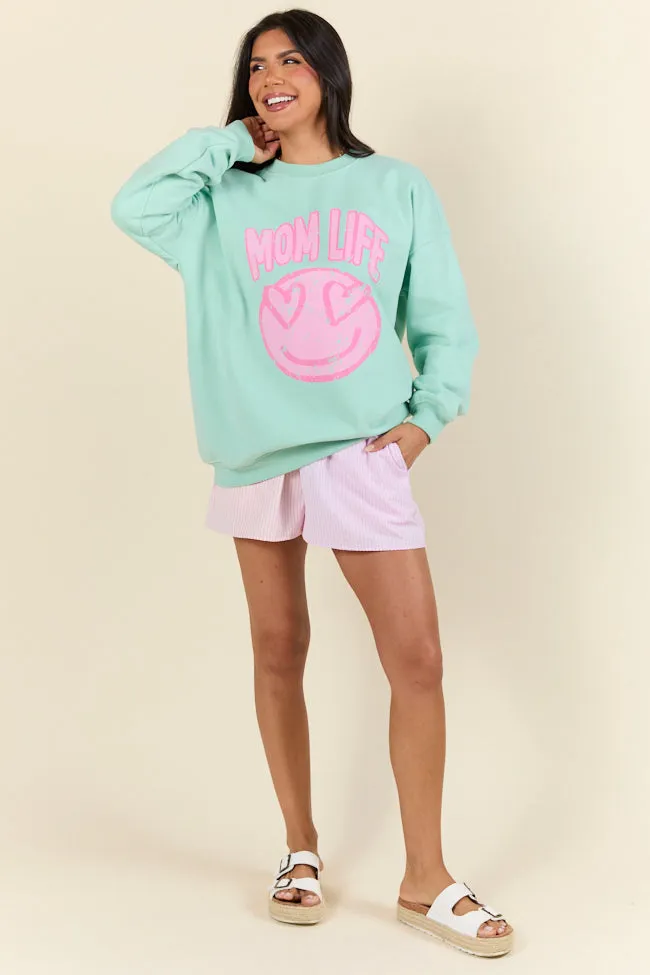 Mom Life Mint Graphic Sweatshirt sold by Pink Lily product image thumbnail 5