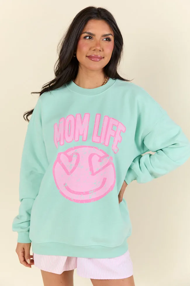 Mom Life Mint Graphic Sweatshirt sold by Pink Lily product image thumbnail 4