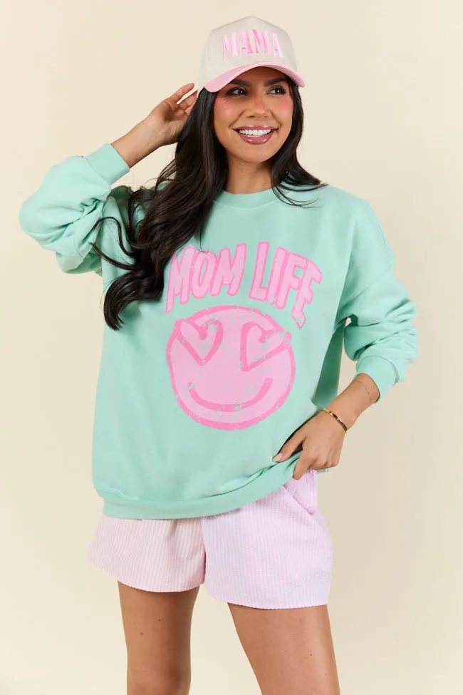 Mom Life Mint Graphic Sweatshirt sold by Pink Lily product image thumbnail 3