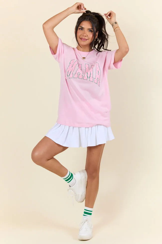 Mama Polka Dot Print Light Pink Graphic Tee sold by Pink Lily product image thumbnail 4