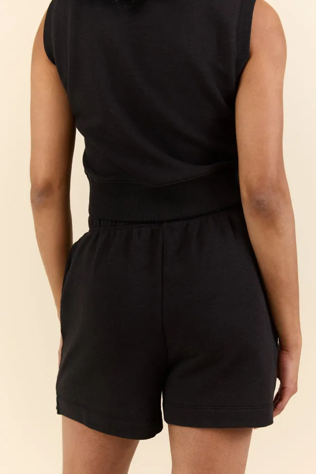 Minor Setback Black Lounge Shorts FINAL SALE sold by Pink Lily product image thumbnail 4
