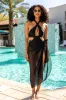 Shoreline Luxuries Black Long Pareo Coverup FINAL SALE sold by Pink Lily