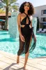 Shoreline Luxuries Black Long Pareo Coverup FINAL SALE sold by Pink Lily