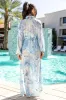 Shine On Blue Printed Long Sleeve Swim Cover-up FINAL SALE sold by Pink Lily