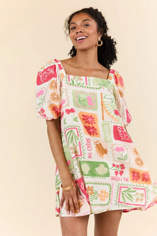 Cherryfic Day Flower Print Mini Dress FINAL SALE sold by Pink Lily