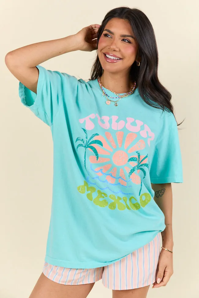 Tulum Mexico Mint Graphic Tee sold by Pink Lily product image thumbnail 5