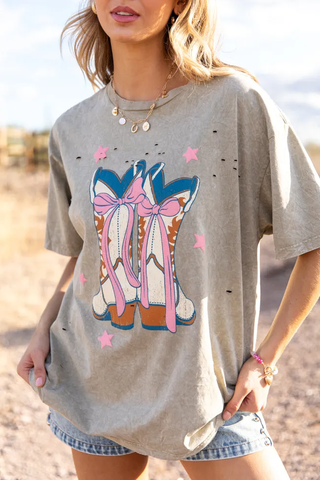 Bow and Boots Graphic Tee sold by Pink Lily product image thumbnail 2