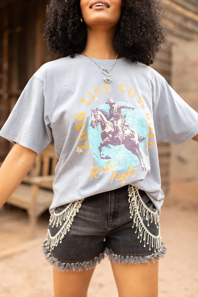 Long Live Cowboys Grey Graphic Tee sold by Pink Lily product image thumbnail 2