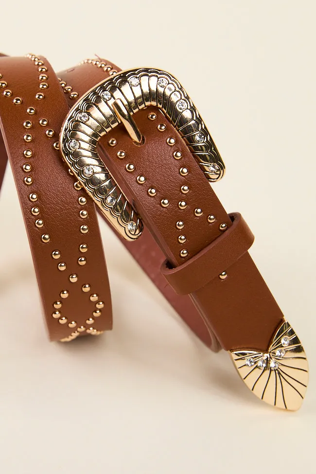 Brown Studded Western Belt FINAL SALE sold by Pink Lily product image thumbnail 3