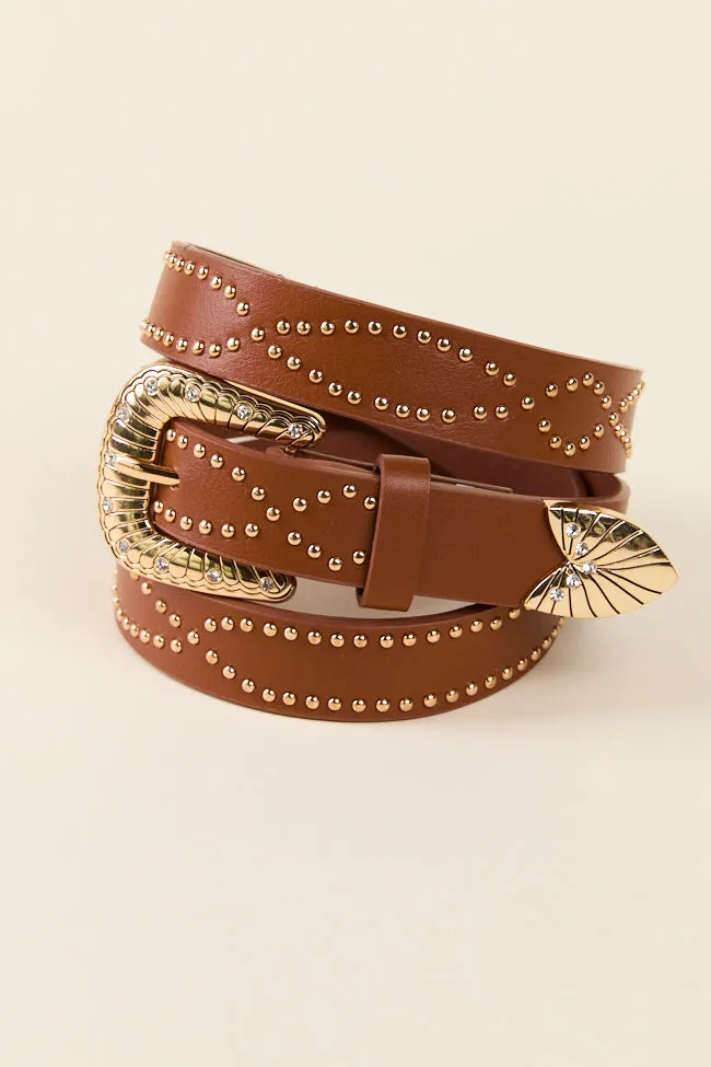 Brown Studded Western Belt FINAL SALE sold by Pink Lily product image thumbnail 2
