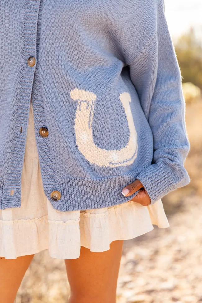 Golden Stirrups Horseshoe Cardigan sold by Pink Lily product image thumbnail 3