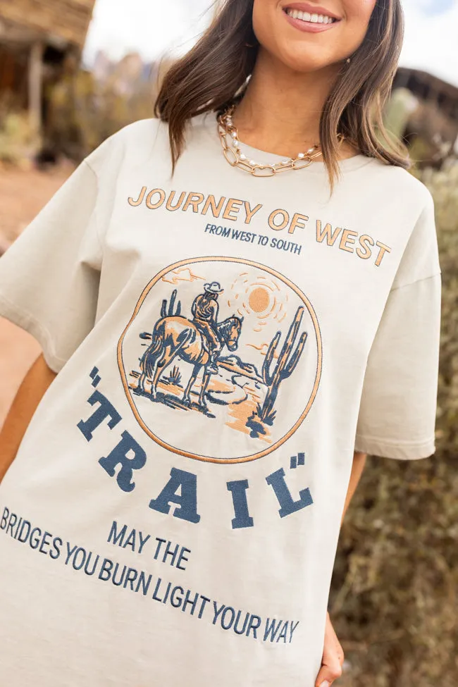 Journey Of West Tan T-Shirt Dress sold by Pink Lily product image thumbnail 3