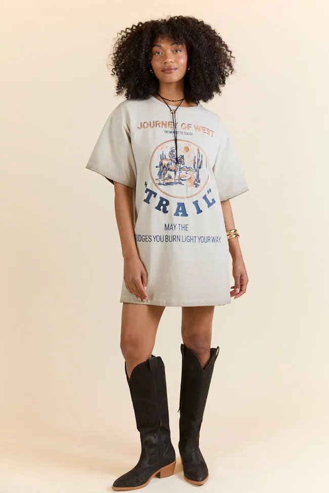Journey Of West Tan T-Shirt Dress sold by Pink Lily product image thumbnail 5