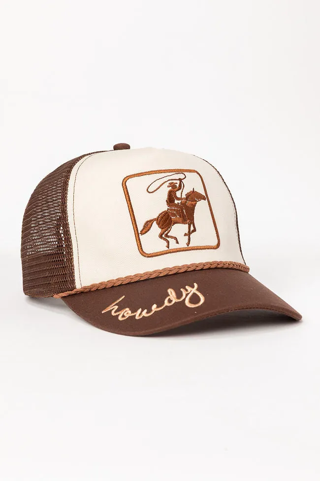 Cowboy Brown Two Tone Baseball Hat sold by Pink Lily product image thumbnail 4