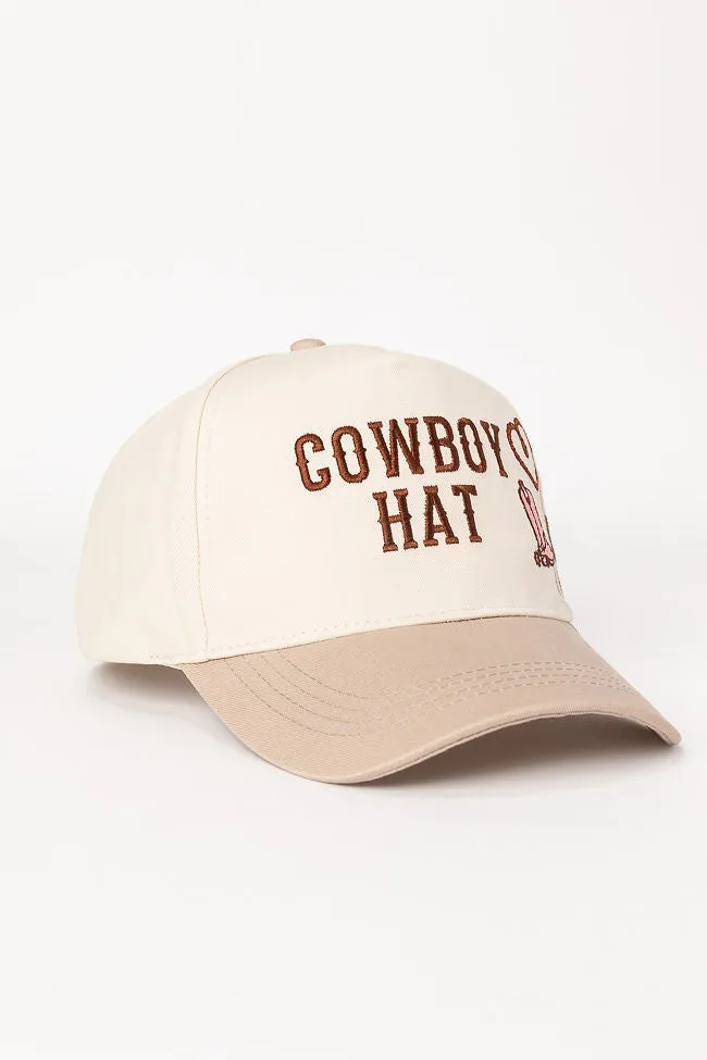 Cowboy Hat Beige Baseball Cap SALE sold by Pink Lily product image thumbnail 3