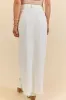 Soundwaves White Denim Midi Skirt SALE sold by Pink Lily