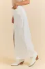 Soundwaves White Denim Midi Skirt SALE sold by Pink Lily
