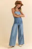 Nashville Nights Corset Denim Jumpsuit SALE sold by Pink Lily