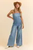 Nashville Nights Corset Denim Jumpsuit SALE sold by Pink Lily