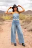 Nashville Nights Corset Denim Jumpsuit SALE sold by Pink Lily