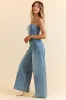 Nashville Nights Corset Denim Jumpsuit SALE sold by Pink Lily