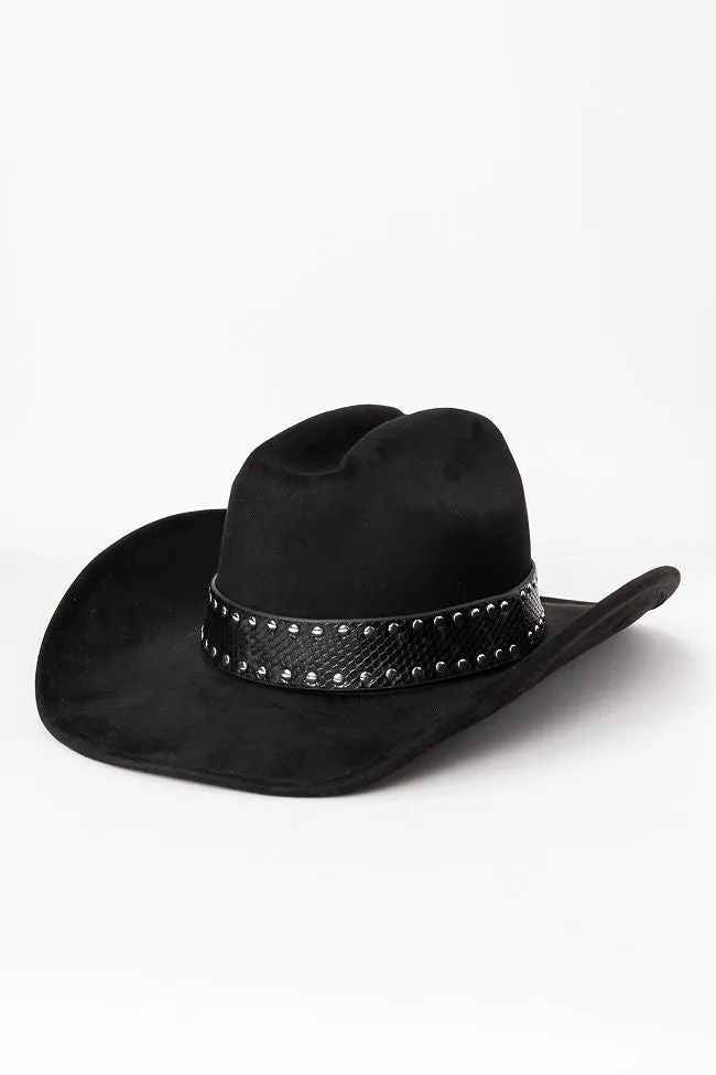 Black Studded Band Cowboy Hat sold by Pink Lily product image thumbnail 3