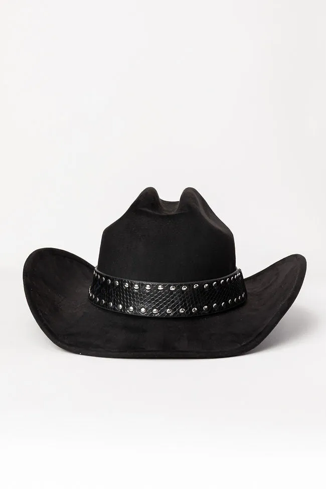 Black Studded Band Cowboy Hat sold by Pink Lily product image thumbnail 2