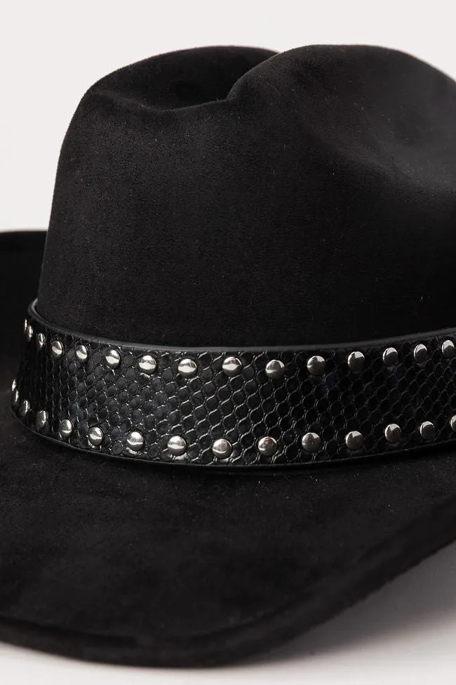 Black Studded Band Cowboy Hat sold by Pink Lily product image thumbnail 4
