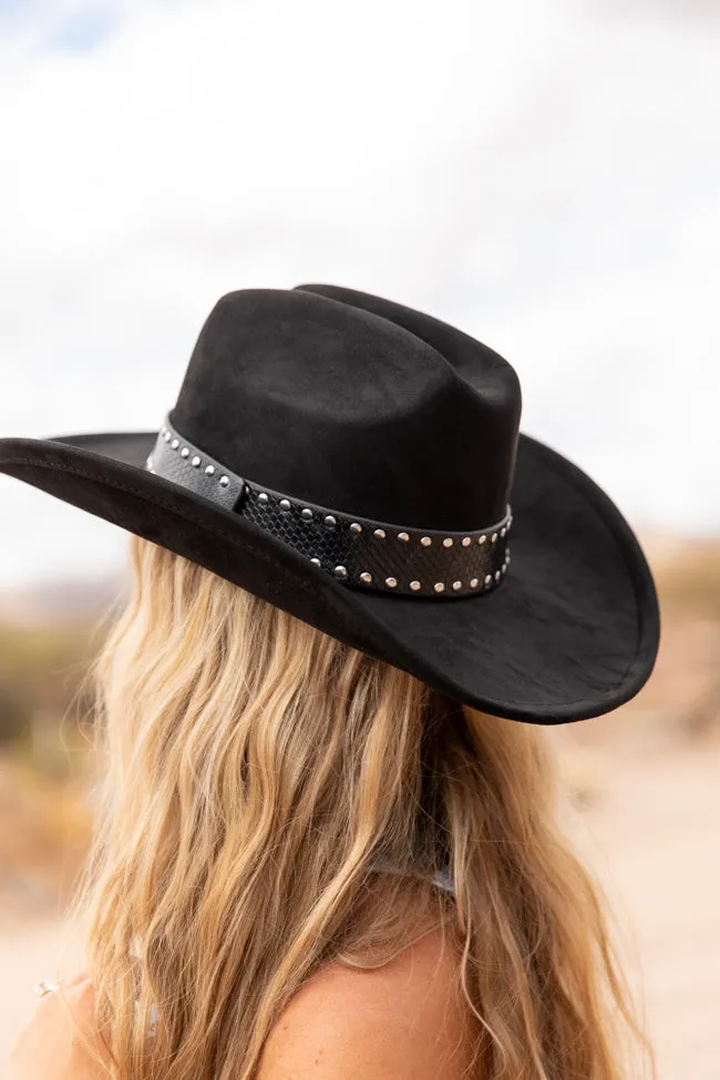 Black Studded Band Cowboy Hat sold by Pink Lily