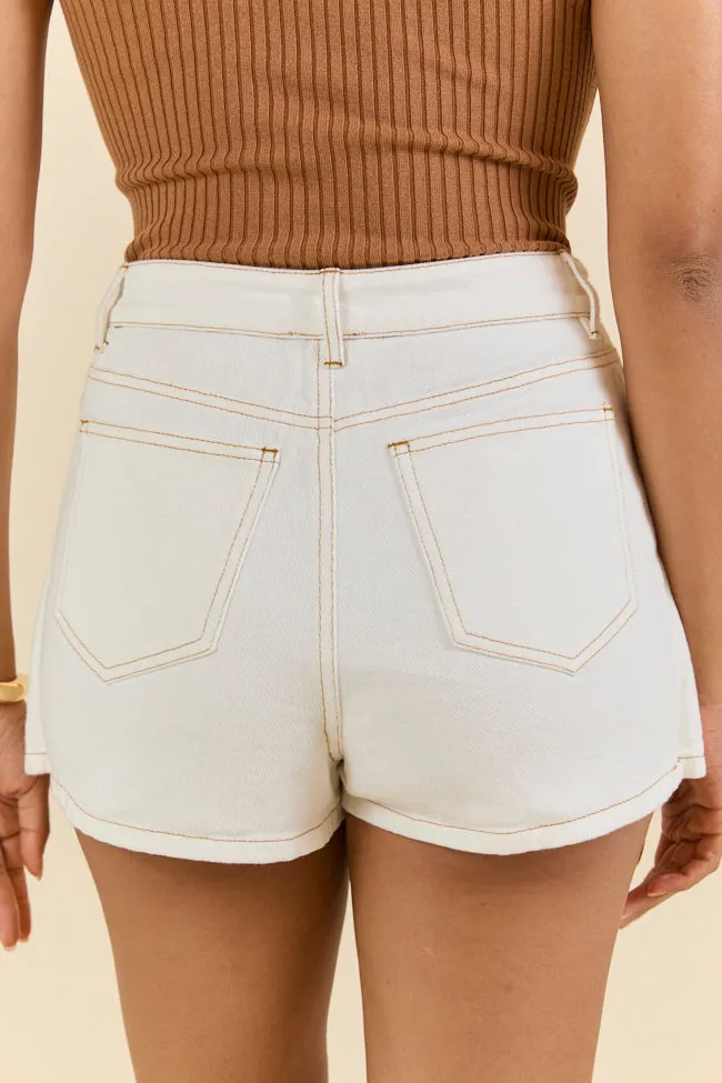 Reverb Radiance White Denim Skort FINAL SALE sold by Pink Lily product image thumbnail 4