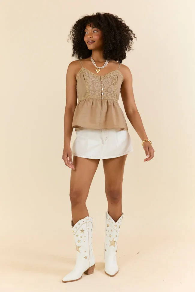 Reverb Radiance White Denim Skort FINAL SALE sold by Pink Lily product image thumbnail 2