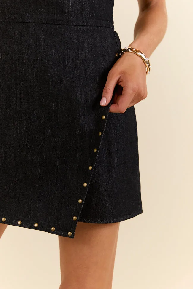 Pretty Heart Black Denim Strapless Romper FINAL SALE sold by Pink Lily product image thumbnail 5