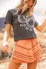 Highway Harmony Woven Brown Skort sold by Pink Lily