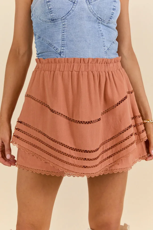 Highway Harmony Woven Brown Skort FINAL SALE sold by Pink Lily product image thumbnail 4