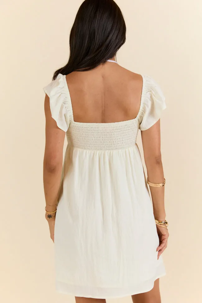 Austin Adventures Crochet Bust Ivory Mini Dress FINAL SALE sold by Pink Lily product image thumbnail 5