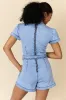 Whens Intermission Denim Short Sleeve Romper SALE sold by Pink Lily