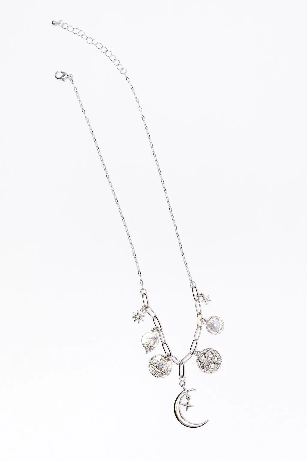 Celestial Charm Silver Necklace FINAL SALE sold by Pink Lily product image thumbnail 2