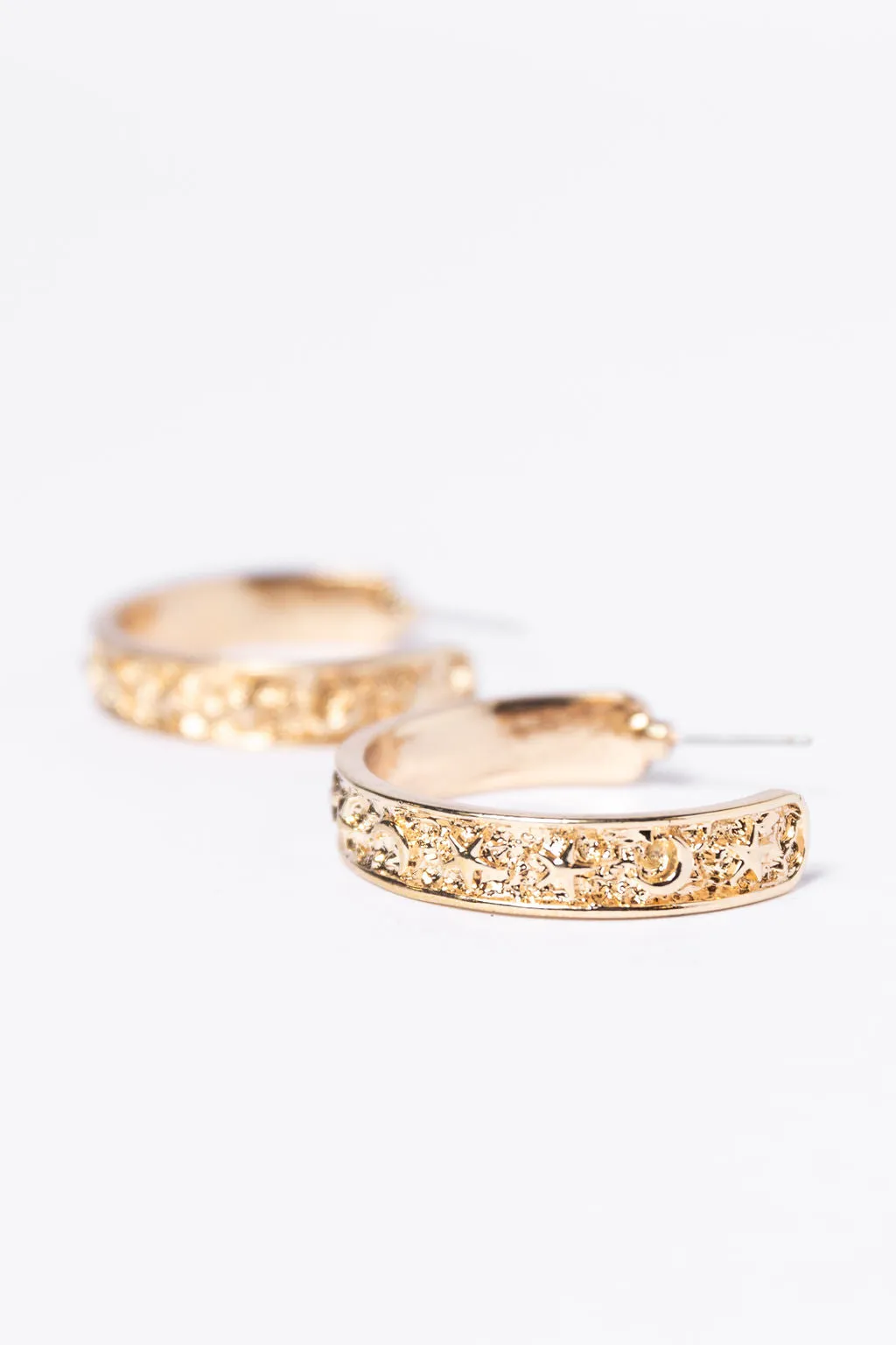 Celestial Gold Hoop Earrings SALE sold by Pink Lily product image thumbnail 2