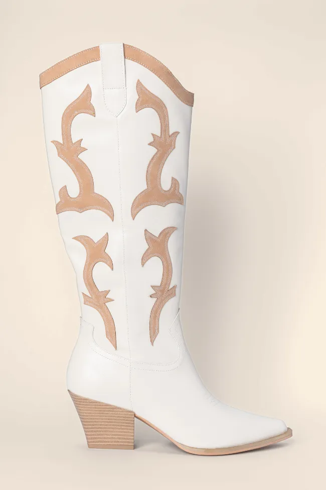 Adriana Beige Cowboy Boots FINAL SALE sold by Pink Lily product image thumbnail 3
