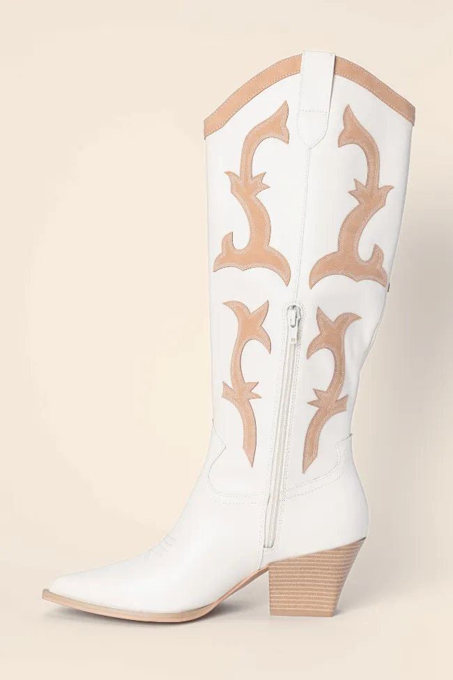 Adriana Beige Cowboy Boots FINAL SALE sold by Pink Lily product image thumbnail 5