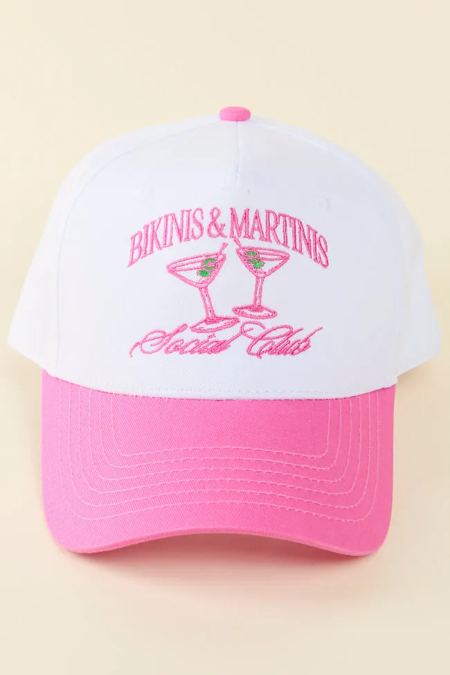Bikinis & Martinis Pink Trucker Hat sold by Pink Lily