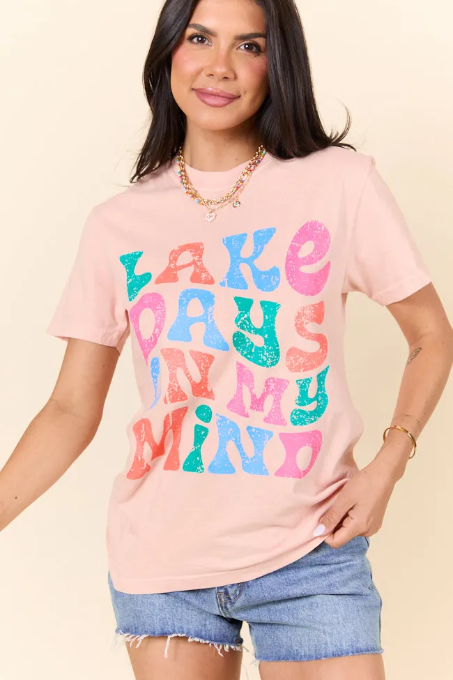 Lake Days On My Mind Orange Graphic Tee sold by Pink Lily product image thumbnail 4