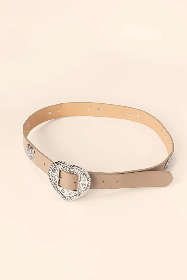 Tan Heart Buckle Belt sold by Pink Lily product image thumbnail 3