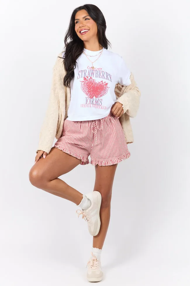California Strawberry Farms White Boxy Graphic Tee SALE sold by Pink Lily product image thumbnail 4