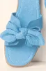 Reagan Denim Bow Sandals FINAL SALE sold by Pink Lily