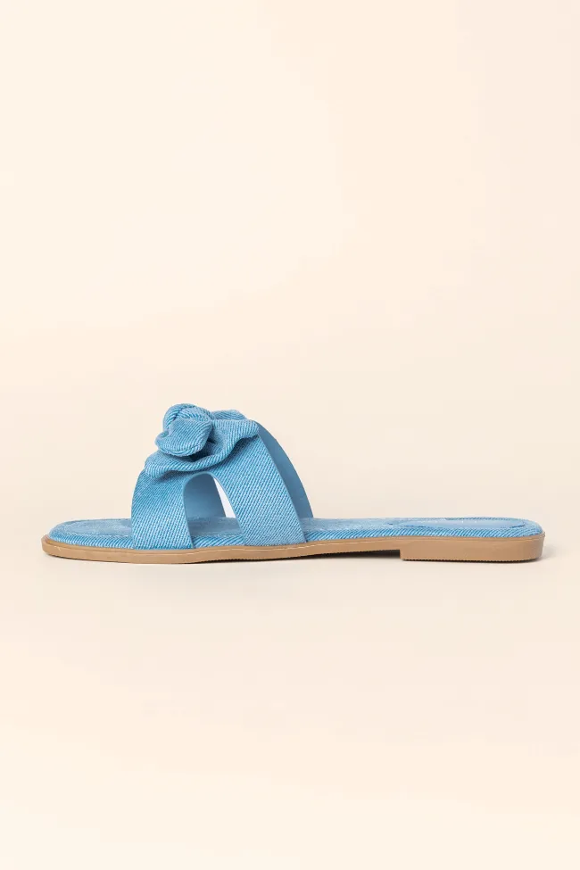 Reagan Denim Bow Sandals FINAL SALE sold by Pink Lily product image thumbnail 4